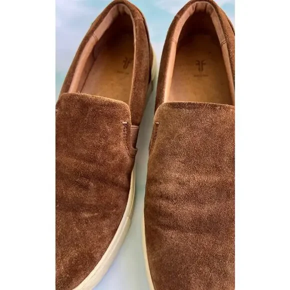 Frye Ivy Slip - Brown (Wood), Size 9.5, Genuine Suede and Leather - Picture 7 of 7